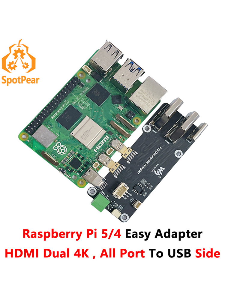 Raspberry Pi 5 8Gb Kit - Łatwy adapter Raspberry Pi 5/4B Micro